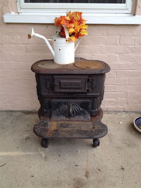 Awesome, blue tiles make this ornate classic a beautiful addition to your home 27 Wide x 23 Deep x 42 High. . Antique franklin wood stoves